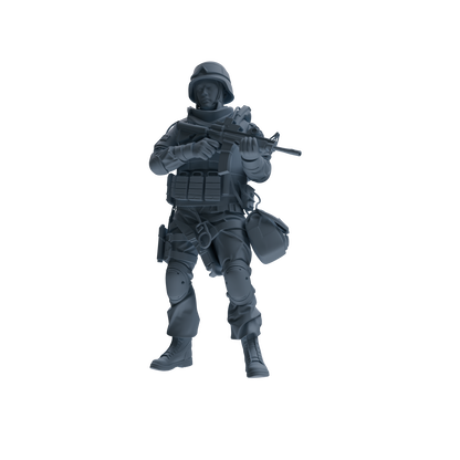 MRY-SFW SSTR335 Modern Counter-Terrorism SWAT Fire Support Operator Combat Four-Person Group