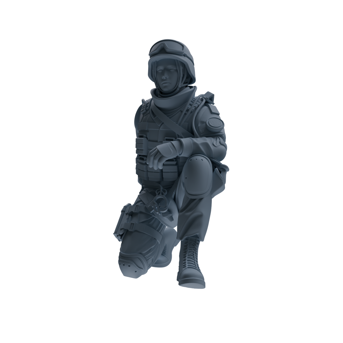 MRY-SFW SSTR327 Modern Counter-Terrorism SWAT Fire Support Operator Combat 3 Four-Person Group