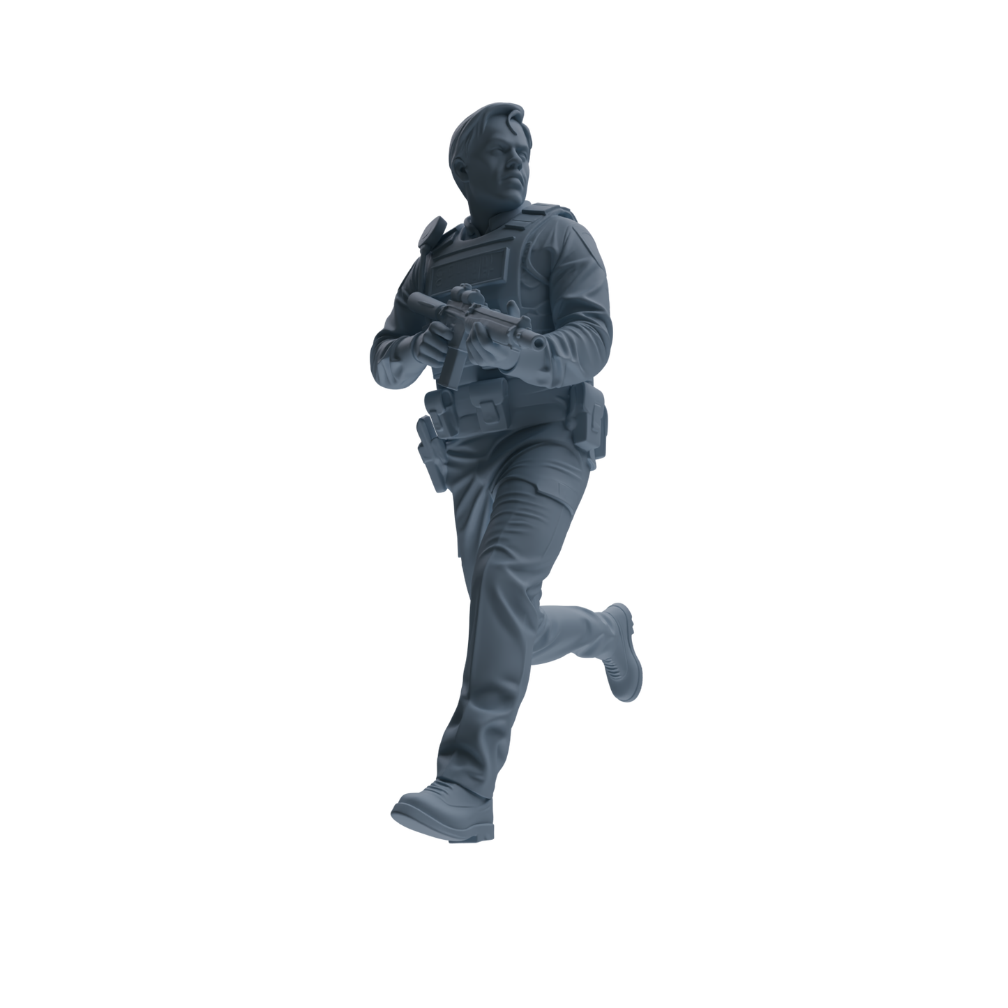 MRY-SFW SSTR121 Miniatures Soldier Model Kit Boston Attack Modern Boston Police Four-Person Gunfight Group