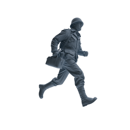 MRY-SFW SSTR064 Miniatures Soldier Model Kit Hacksaw Ridge Rescue Story WWII U.S. Army Three-Person Support Group