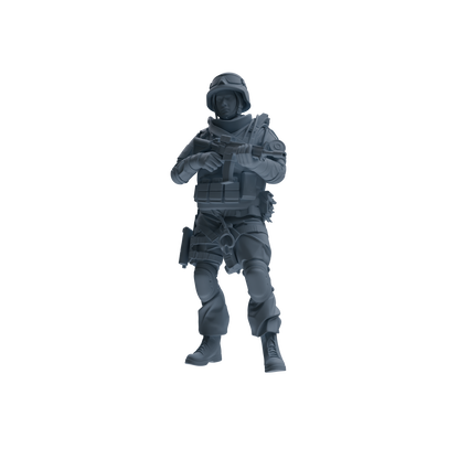 MRY-SFW SSTR334 Modern Counter-Terrorism SWAT Fire Support Operator Garrison Four-Person Group