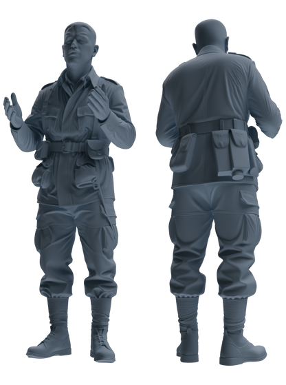 MRY-SFW SSTR067 Miniatures Soldier Model Kit Saving Ryan in Normandy WWII U.S. Army Six-Person Conversation Group
