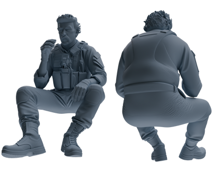 MRY-SFW SSTR012  Miniatures Soldier Model Kit Modern Navy SEAL Six-Person Eating Group