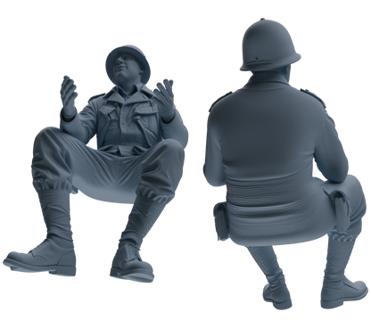 MRY-SFW SSTR052 Miniatures Soldier Model Kit Hacksaw Ridge Rescue Story WWII U.S. Army Six-Person Conversation Group