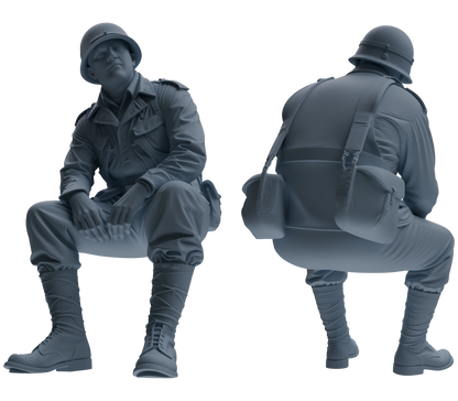MRY-SFW SSTR061  Miniatures Soldier Model Kit Hacksaw Ridge Rescue Story WWII U.S. Army Six-Person Resting Group