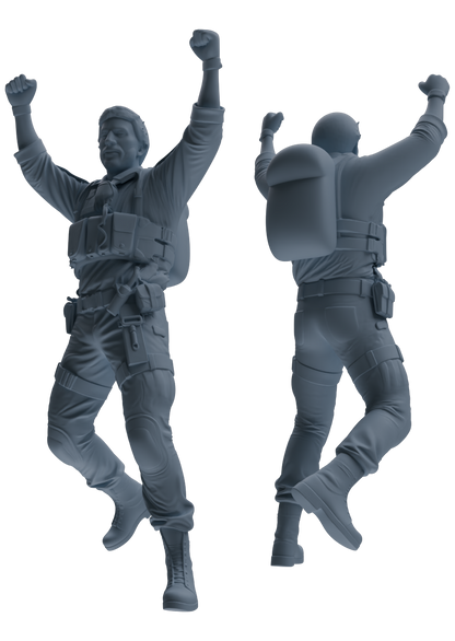 MRY-SFW SSTR014 Miniatures Soldier Model Kit Modern Navy SEAL Six-Person Triumphant Return Group