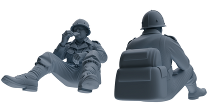 MRY-SFW SSTR053 Miniatures Soldier Model Kit Hacksaw Ridge Rescue Story WWII U.S. Army Six-Person Eating Group
