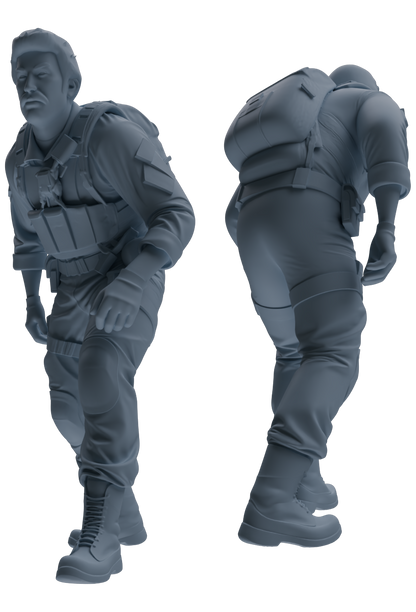 MRY-SFW SSTR015 Miniatures Soldier Model Kit Modern Navy SEAL Six-Person Ambush Group