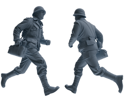 MRY-SFW SSTR064 Miniatures Soldier Model Kit Hacksaw Ridge Rescue Story WWII U.S. Army Three-Person Support Group