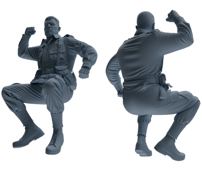 MRY-SFW SSTR066 Miniatures Soldier Model Kit Saving Ryan in Normandy WWII U.S. Army Six-Person Horseplay Group