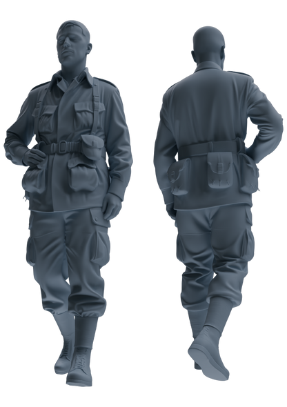 MRY-SFW SSTR076 Miniatures Soldier Model Kit Saving Ryan in Normandy WWII U.S. Army Six-Person Patrol Group