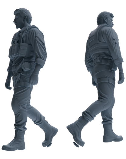 MRY-SFW SSTR022 Miniatures Soldier Model Kit Modern Navy SEAL Six-Person Patrol Group