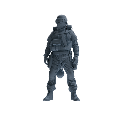 MRY-SFW SSTR337 Modern Counter-Terrorism SWAT Breacher Rest Four-Person Group