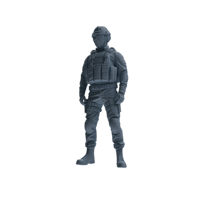 MRY-SFW SSTR358 Modern American Mercenary Garrison Four-Person Group