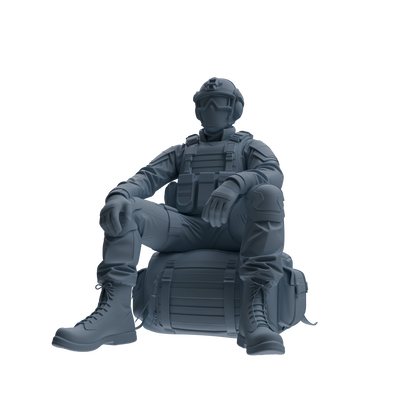 MRY-SFW SSTR353 Modern American Mercenary Rest 3 Four-Person Group