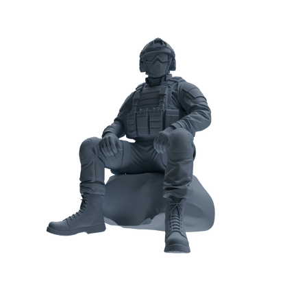 MRY-SFW SSTR351 Modern American Mercenary Rest Four-Person Group