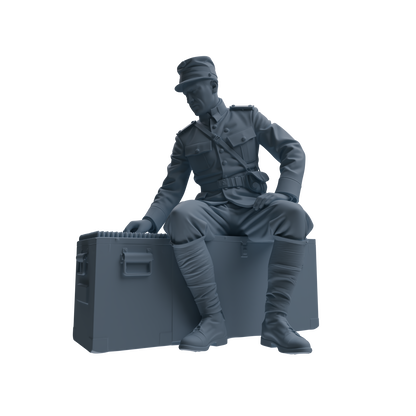 MRY-SFW SSTR261 WWI French Army Logistics Soldier Combat Readiness Four-Person Group