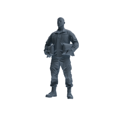 MRY-SFW SSTR246 Modern U.S. Army Logistics Soldier Picnic Three-Person Group