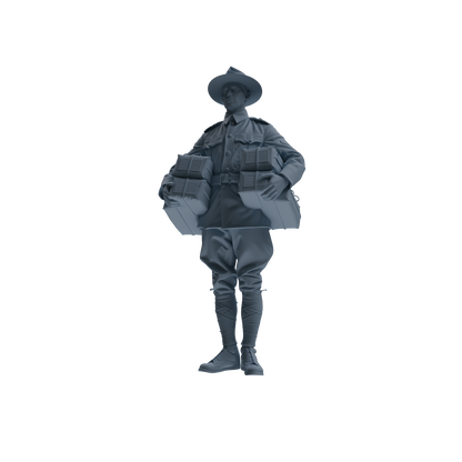 MRY-SFW SSTR264 WWI U.S. Army Logistics Soldier Logistics Four-Person Group