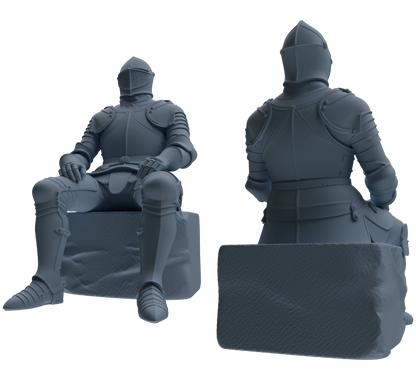 MRY-SFW SSTR095 Miniatures Soldier Model Kit Medieval Knight Six-Person Rest Group 2
