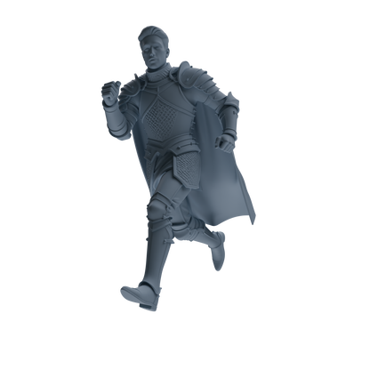 MRY-SFW SSTR082 Miniatures Soldier Model Kit Medieval Knight Without Helmet Four-Person Training Group