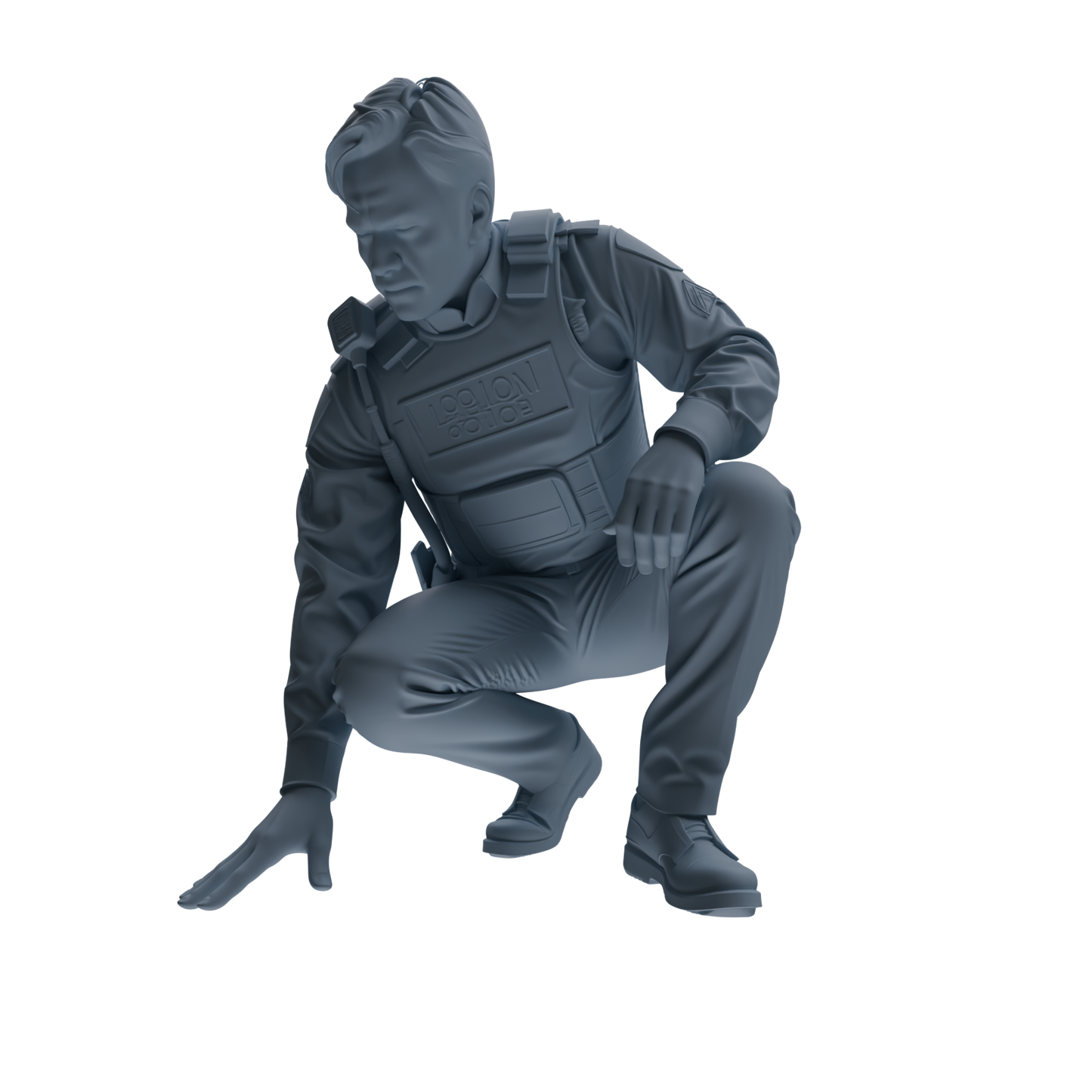 MRY-SFW SSTR123 Miniatures Soldier Model Kit Boston Attack Modern Boston Police Four-Person Reconnaissance Group