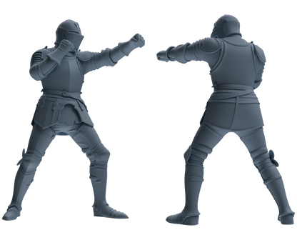 MRY-SFW SSTR098 Miniatures Soldier Model Kit Medieval Knight Six-Person Battle Group