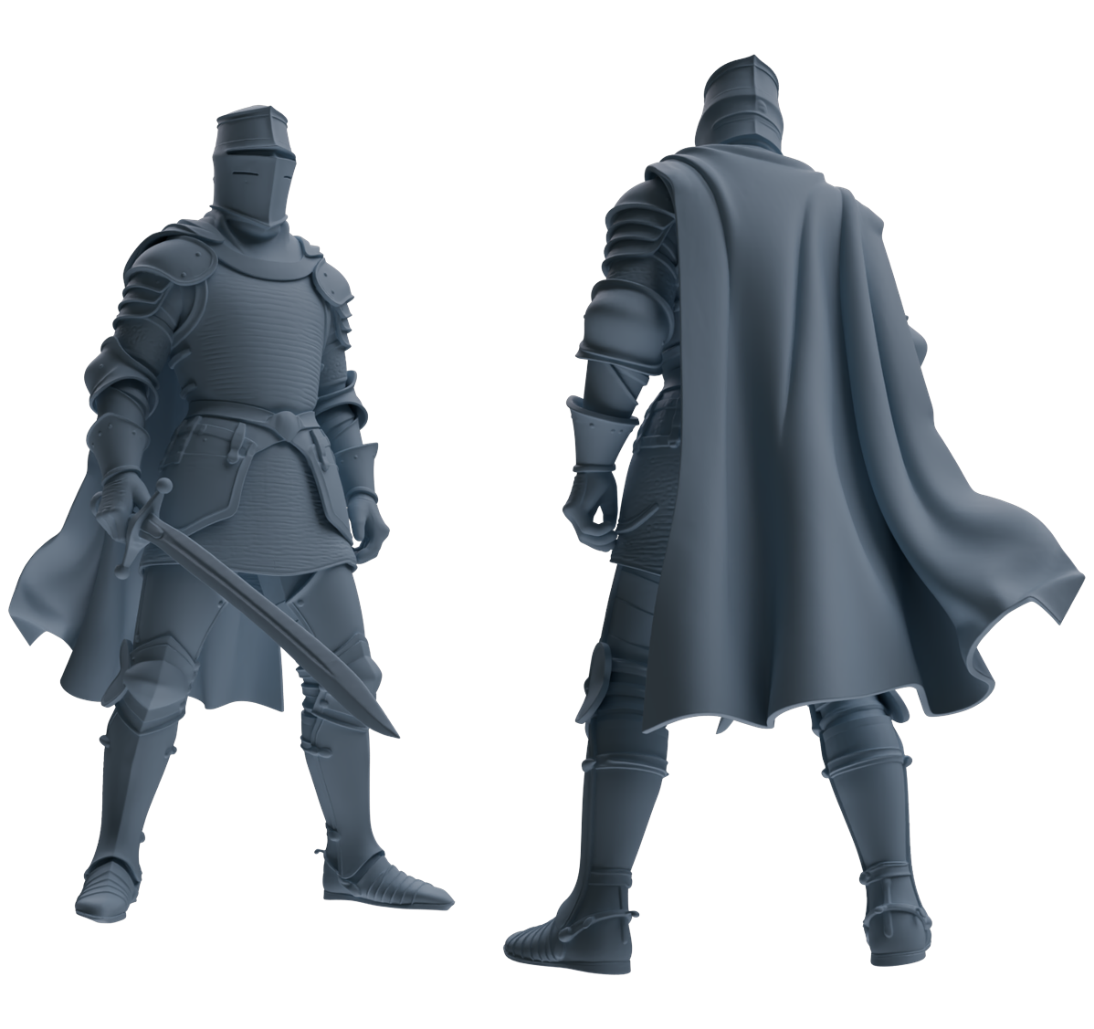 MRY-SFW SSTR092 Miniatures Soldier Model Kit Medieval Knight Six-Person Hunting Group