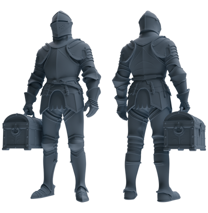 MRY-SFW SSTR084 Miniatures Soldier Model Kit Medieval Knight Five-Person Supply Carrying Group