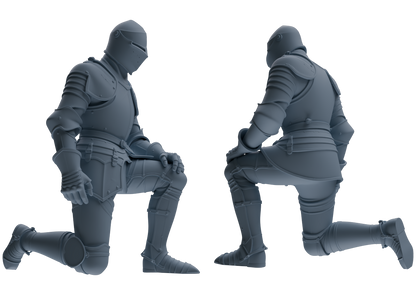 MRY-SFW SSTR097 Miniatures Soldier Model Kit Medieval Knight Six-Person Reprimand Group