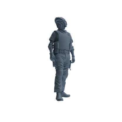 MRY-SFW SSTR315 Modern Counter-Terrorism SWAT Shield Bearer Conversation Four-Person Group