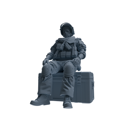 MRY-SFW SSTR319 Modern Counter-Terrorism SWAT Shield Bearer Rest 2 Four-Person Group