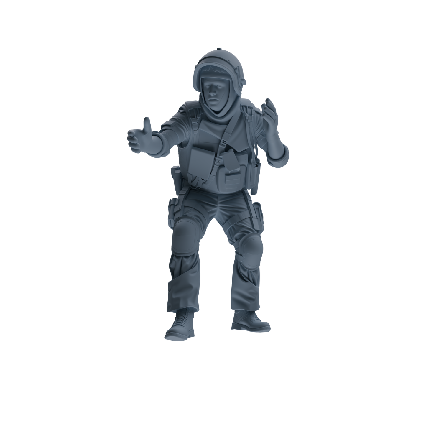 MRY-SFW SSTR317 Modern Counter-Terrorism SWAT Shield Bearer Rescue 2 Four-Person Group