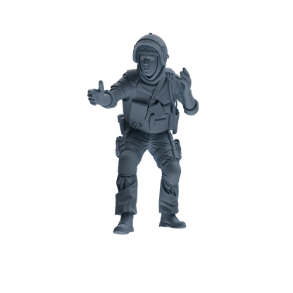 MRY-SFW SSTR317 Modern Counter-Terrorism SWAT Shield Bearer Rescue 2 Four-Person Group