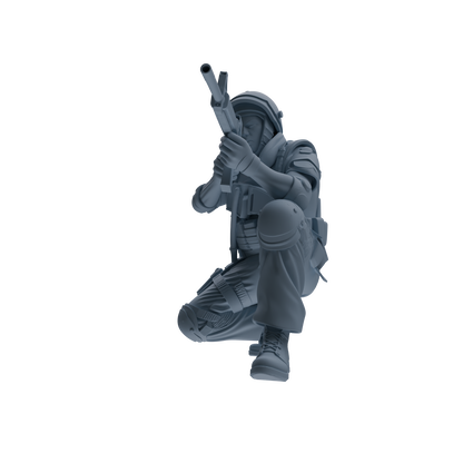 MRY-SFW SSTR324 Modern Counter-Terrorism SWAT Shield Bearer Combat 3 Four-Person Group