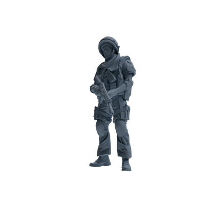 MRY-SFW SSTR321 Modern Counter-Terrorism SWAT Shield Bearer Garrison Four-Person Group