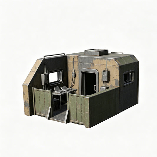 MRY-SFW LYTS661 3D Printed Sci-Fi Outpost Station Model, Unpainted White Model, Wargaming Terrain Accessory