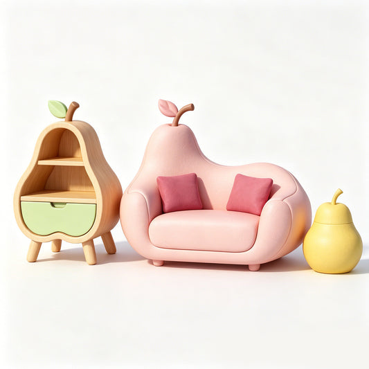 MRY-SFW LYTS540 3D Printed Chinese Ancient Stage & Chair Set, Unpainted White Resin, Miniature Diorama Dollhouse Accessories
