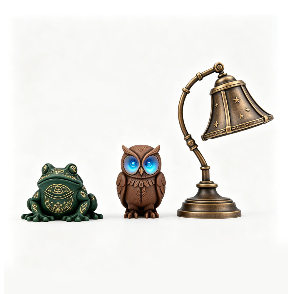 MRY-SFW LYTS685 3D Printed Wizard School Dorm Accessories Set, Unpainted White Model, Fantasy Miniature Scene Props