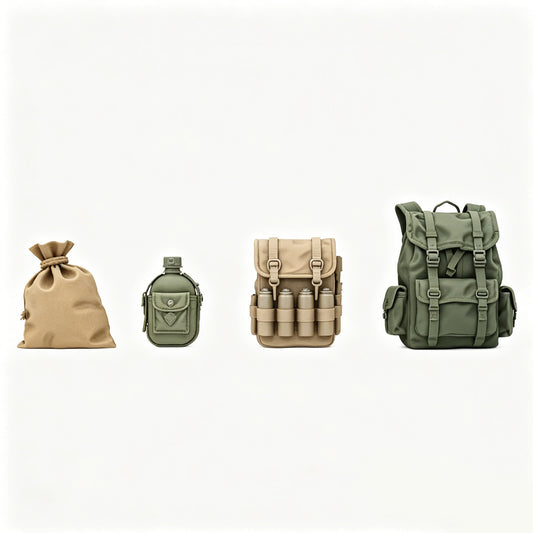 MRY-SFW LYTS676 3D Printed Soldier Personal Gear Set, Action Figure Accessories, Unpainted White Model