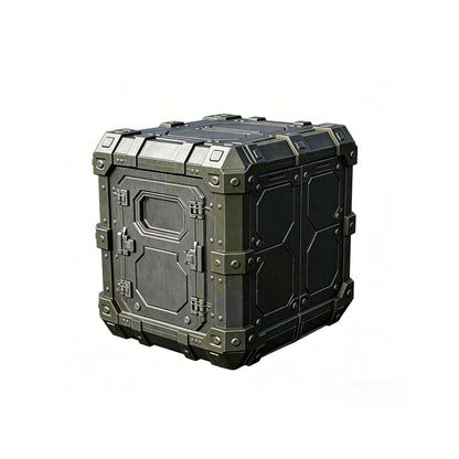 MRY-SFW LYTS664 3D Printed Sci-Fi Modular Armored Container Model, Unpainted White Model, Wargaming Terrain Accessory