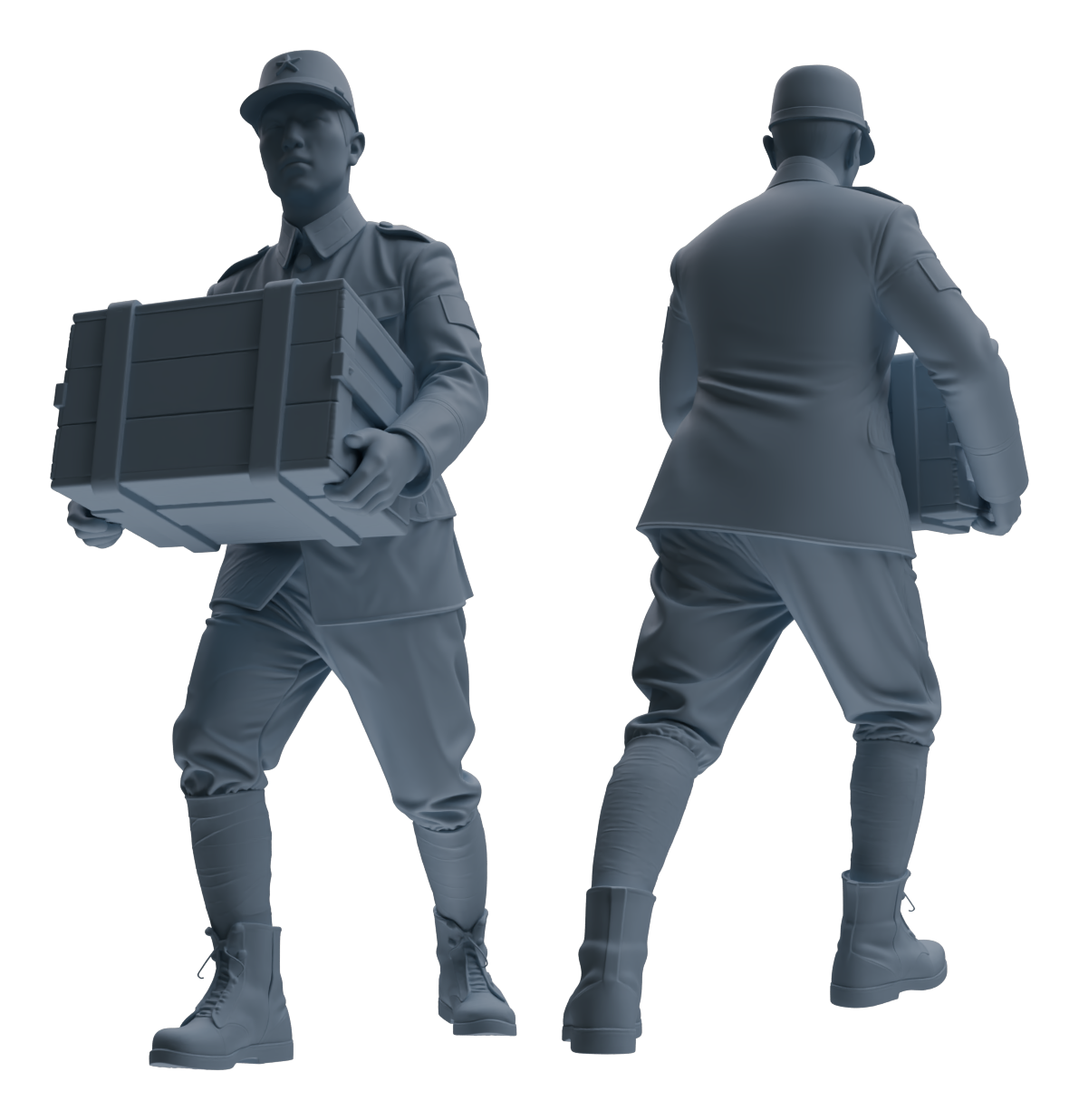 MRY-SFW LYGR639 WWII Japanese Army Five-Person Carrying Group