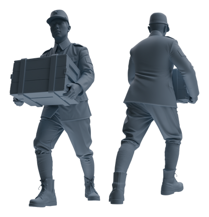 MRY-SFW LYGR639 WWII Japanese Army Five-Person Carrying Group