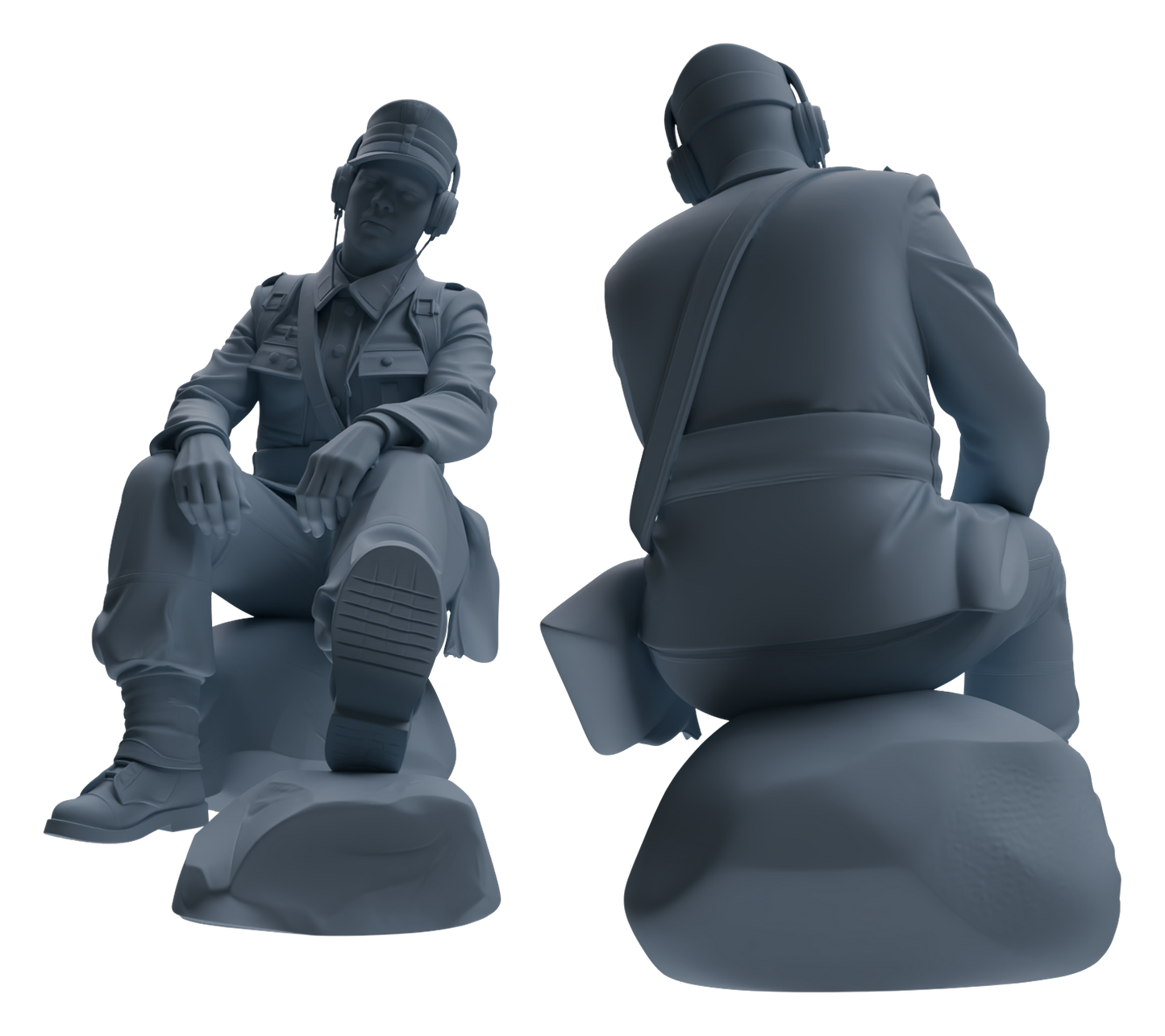 MRY-SFW LYGR649 WWII Mine Soldier Six-Person Rest Group