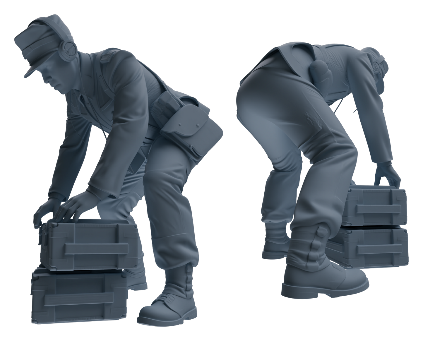 MRY-SFW LYGR647 WWII Mine Soldier Five-Person Organizing Group