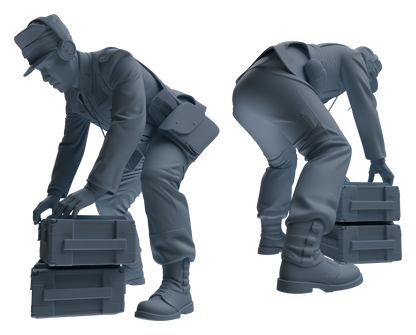 MRY-SFW LYGR647 WWII Mine Soldier Five-Person Organizing Group