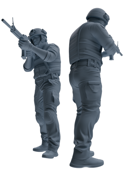 MRY-SFW SSTR027 Miniatures Soldier Model Kit 1993 Mogadishu Black Hawk Helicopter Soldier Assault Six-Person Group