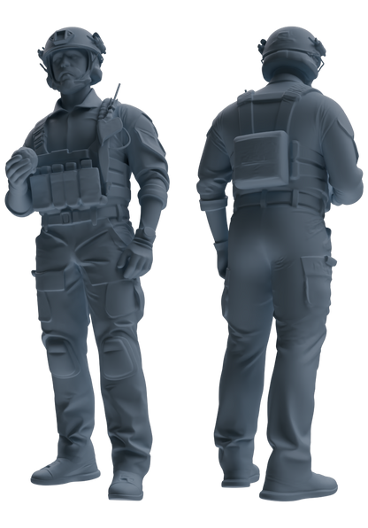 MRY-SFW SSTR028 Miniatures Soldier Model Kit 1993 Mogadishu Black Hawk Helicopter Soldier Eating Six-Person Group
