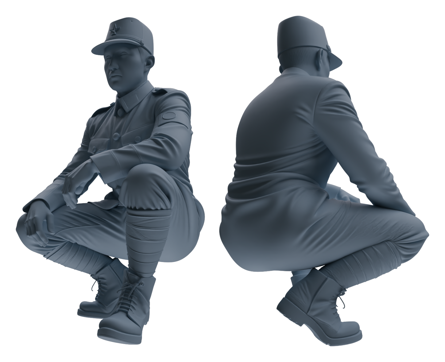 MRY-SFW LYGR637 WWII Japanese Army Six-Person Daily Routine