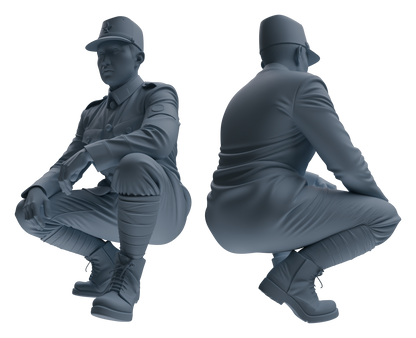 MRY-SFW LYGR637 WWII Japanese Army Six-Person Daily Routine